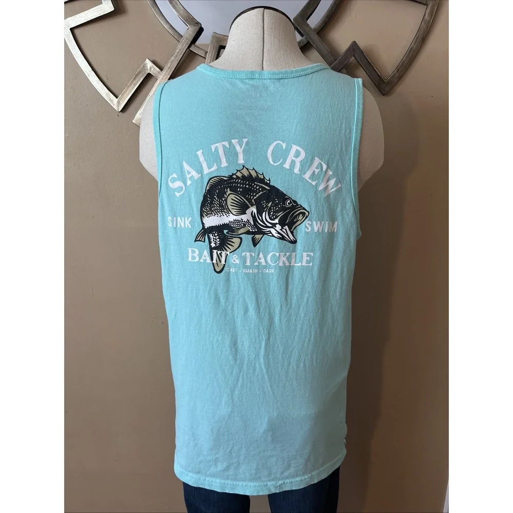 Salty Crew‎ Mens Small Tank Top Sleeveless Logo Fishing Outdoor Adults